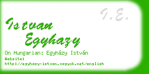 istvan egyhazy business card